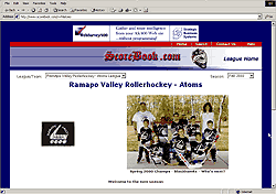 Example League Home Page